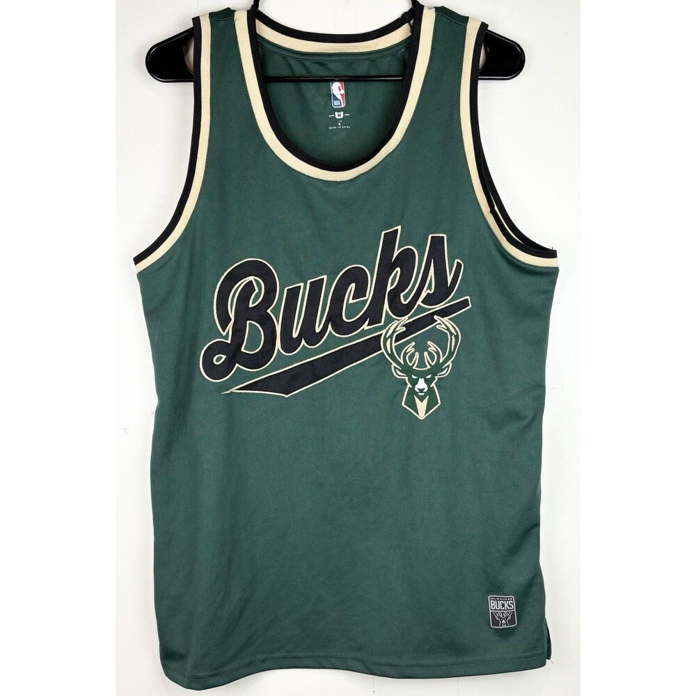 NBA Milwaukee Bucks Jersey Green Men's Small